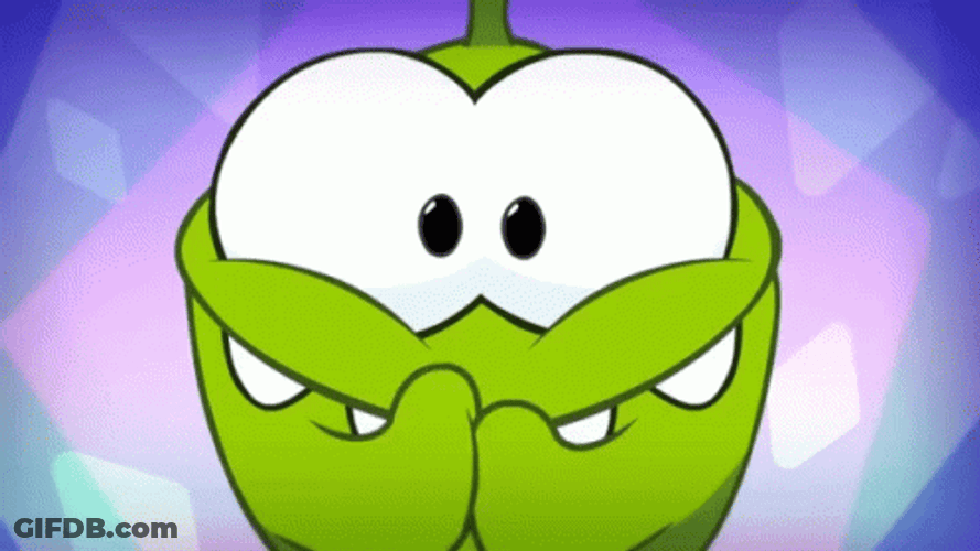 Om Nom Rubbing Hands GIF