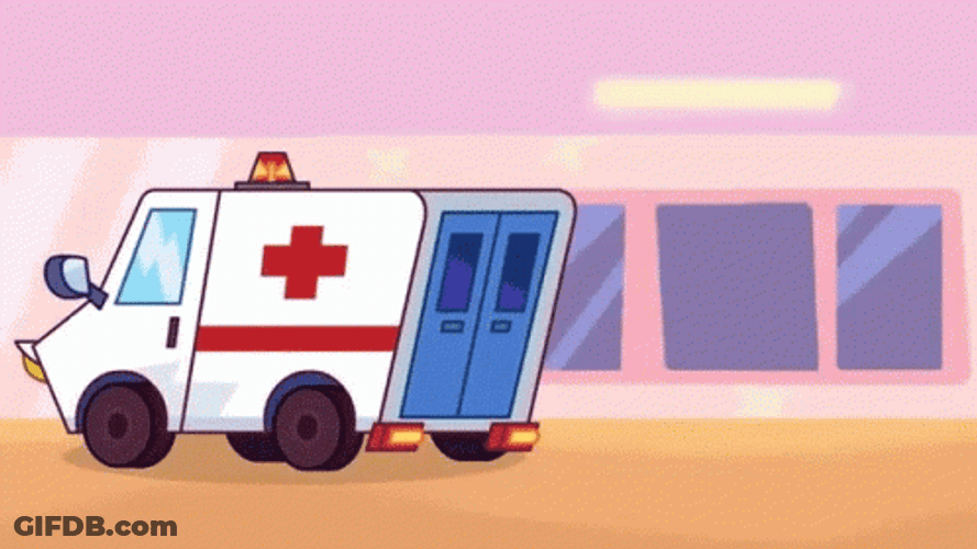 Om Nom Stories Getting Out Of An Ambulance GIF