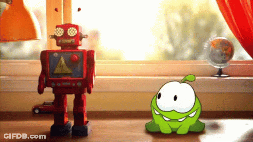Om Nom Stories Robot Dance GIF