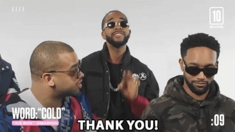 Omarion Saying Thank You GIF