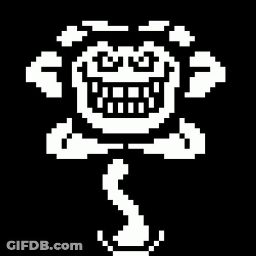 Omega Flowey Devilish Smile Evil Face GIF