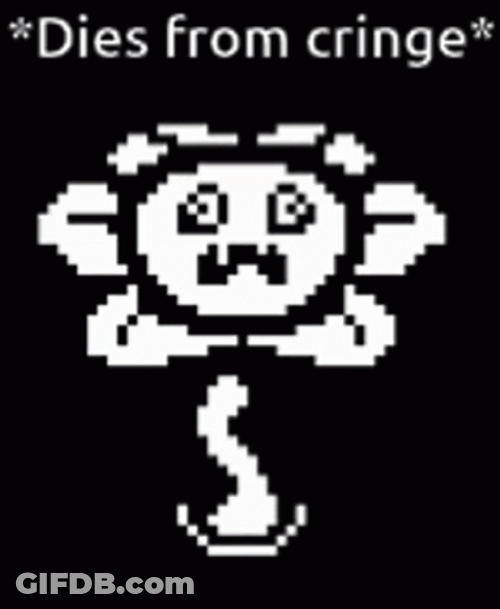 Omega Flowey Dies From Cringe GIF