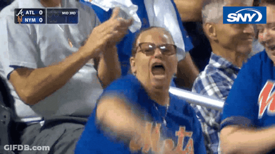 Omg Mets Hyped Up Fans Cheering GIF