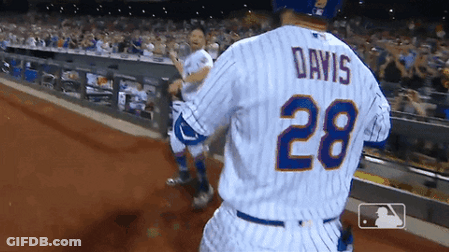 Omg Mets Ike Davis High Five GIF