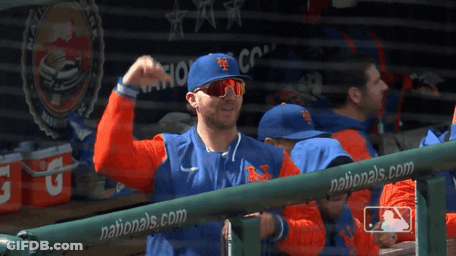 Omg Mets Pete Alonso Tapping Arm GIF