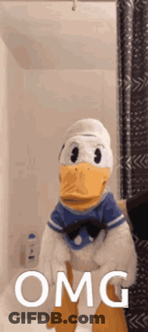 Omg Reaction Donald Duck Puppet GIF