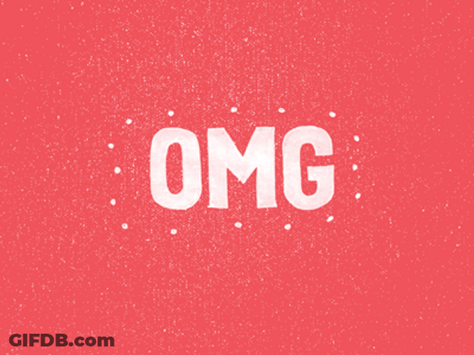 Omg Reaction Sparkling Text GIF