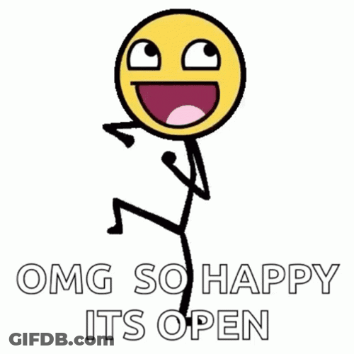 Omg So Happy It's Open Dance GIF