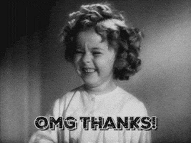 OMG Thanks! Shirley Temple GIF