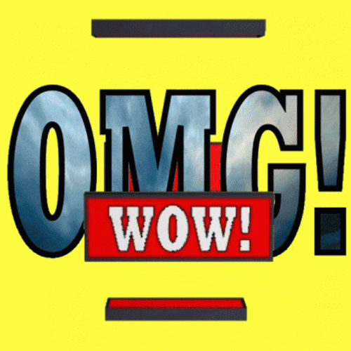 Omg Wow Moving Signage GIF