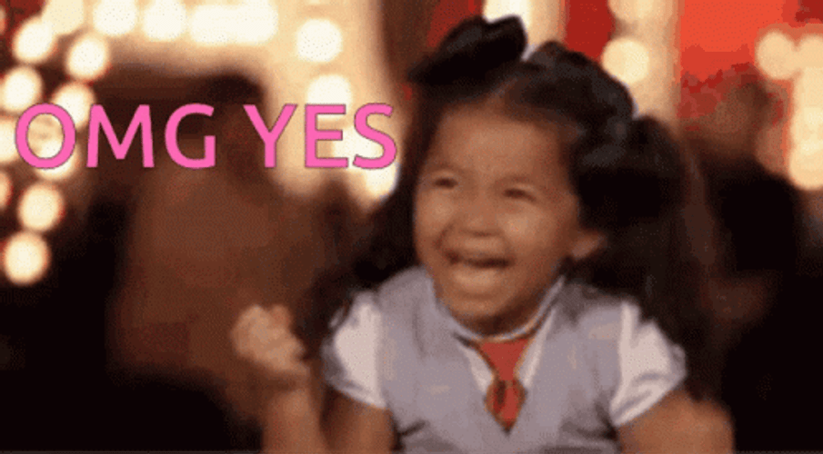 OMG Yes Cute Girl Meme GIF