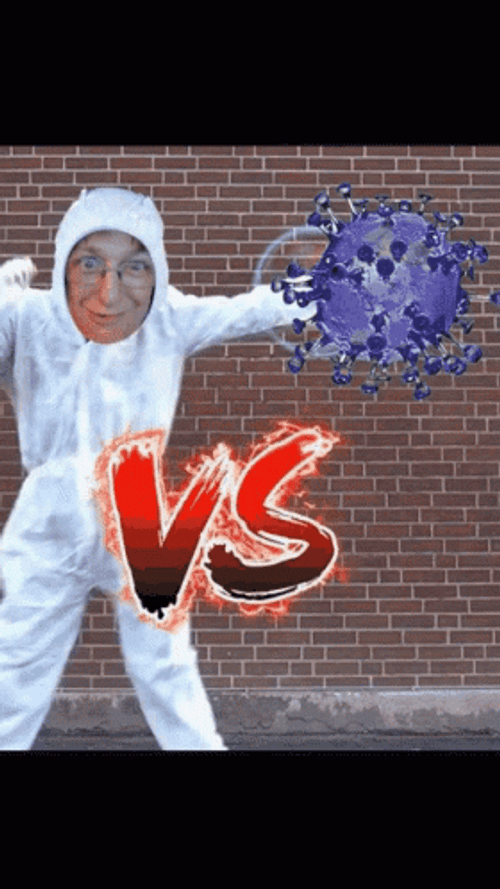 Omicron Variant COVID-19 Dance Fight GIF