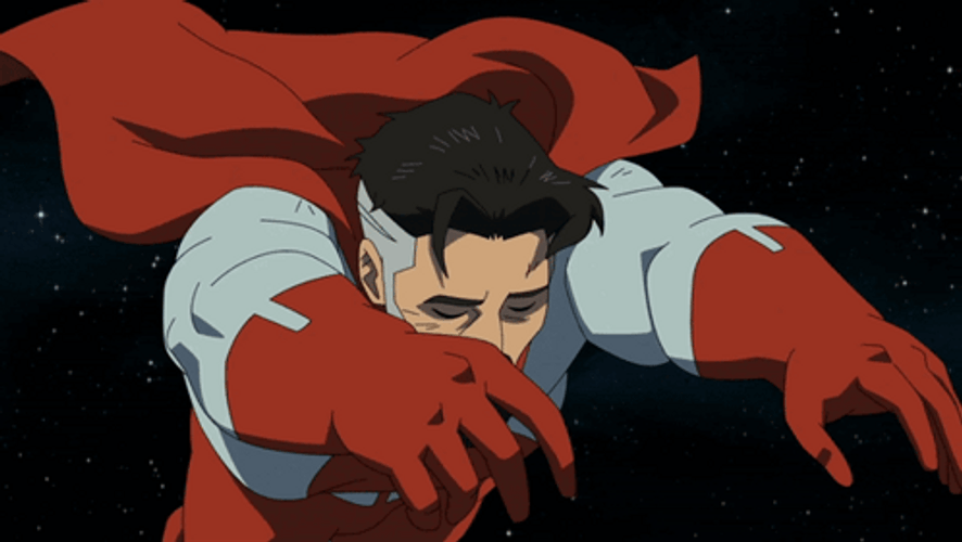 Omni Man Floating Invincible GIF