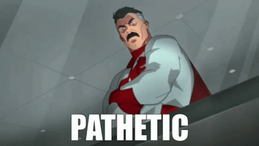 Omni Man Pathetic Pitiful GIF