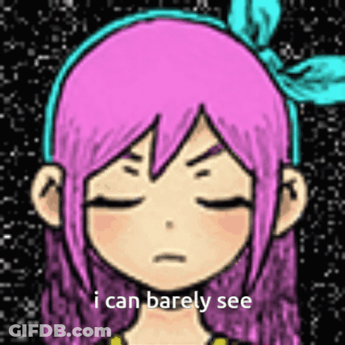 Omori Aubrey Barely See GIF
