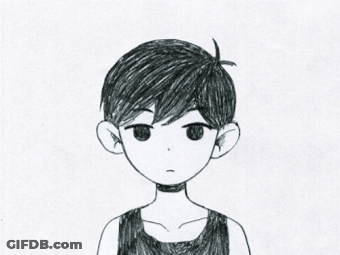 Omori Blank Face GIF