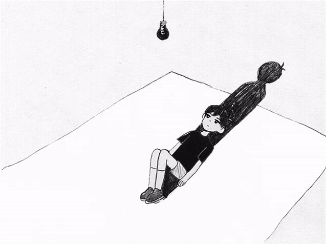 Omori Creepy Shadow GIF