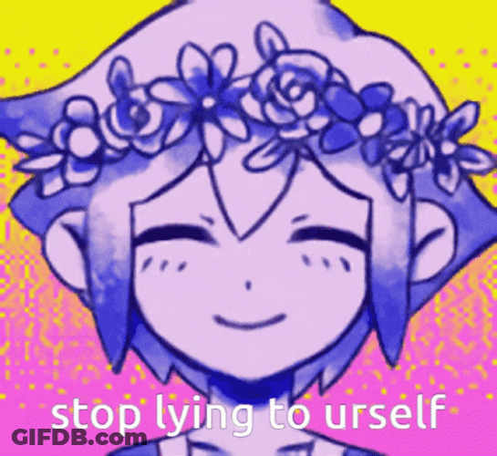 Omori Passive Aggressive Stop Lying To Yourself Smile GIF