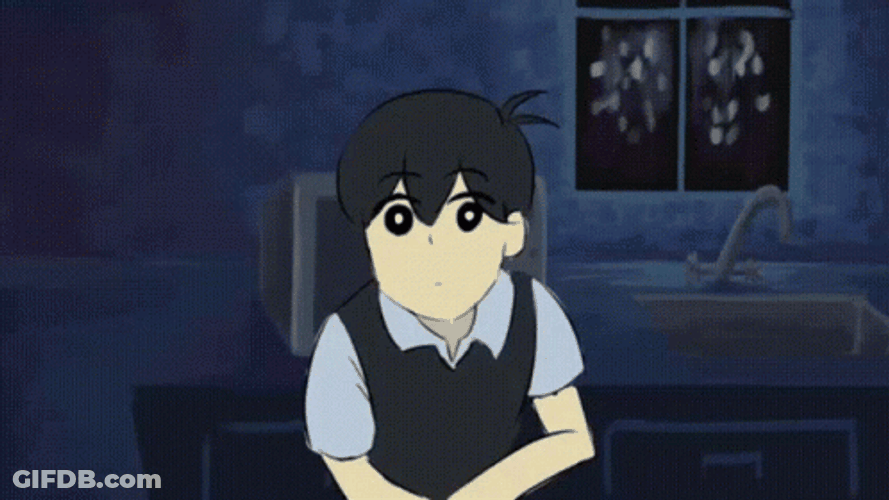 Omori Sunny Eating GIF