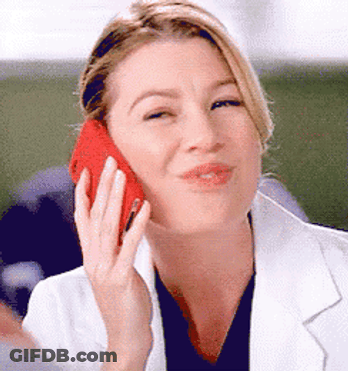 On Hold Meredith Greys Anatomy Chewing GIF