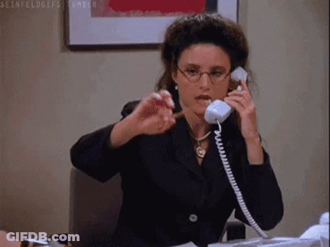 On Hold Seinfeld Julia Louis Dreyfus GIF