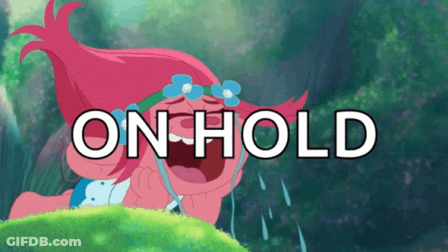 On Hold Trolls Poppy Crying GIF