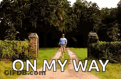 On My Way Cartoon GIF