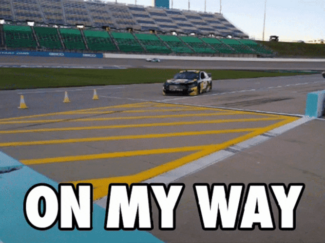 On My Way Drifting Racing Car GIF