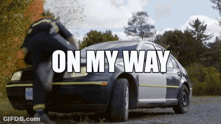 On My Way Man Flipping GIF