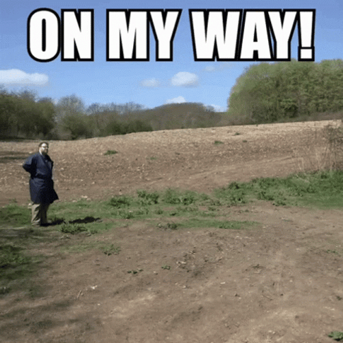 On My Way Standing Man GIF