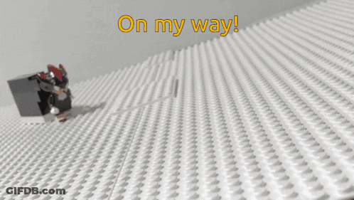 On My Way Text GIF