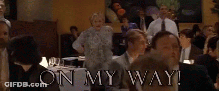 On My Way Text GIF