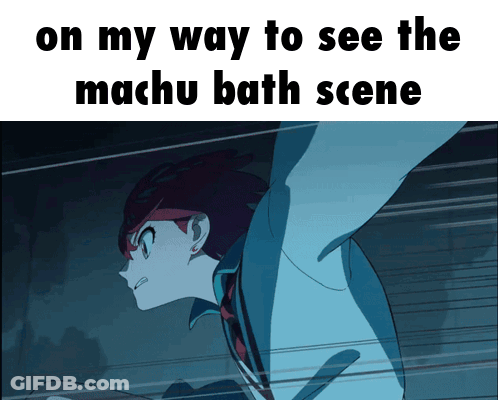 On My Way To See The Machu Bath Scene Person GIF