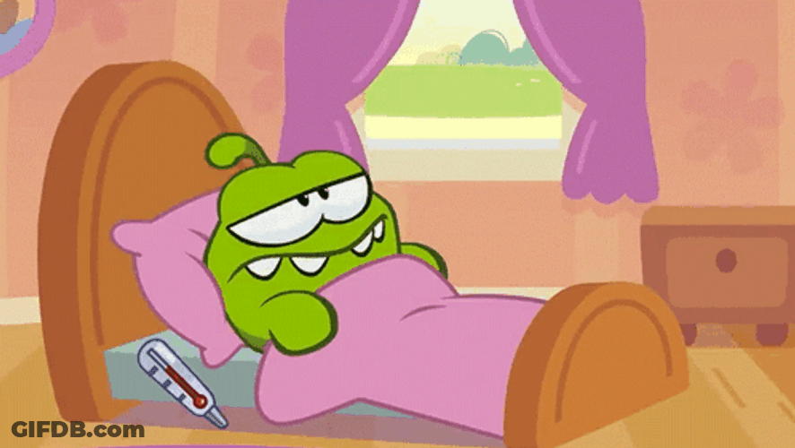 On Nom Sneeze Im Sick GIF