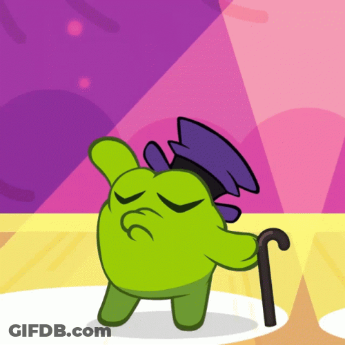 On Nom Sticker Bow GIF
