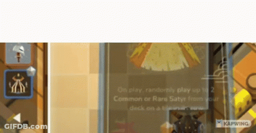 On Play Randomly Play Up To 2 Common Or Rare Satisfy From Your Deck GIF