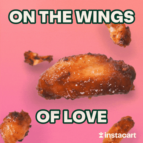 On The Chicken Wing Of Love GIF
