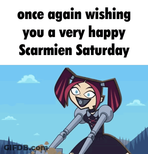 Once Again Wishing You A Very Happy Scarmien Saturday With A Cartoon Character GIF