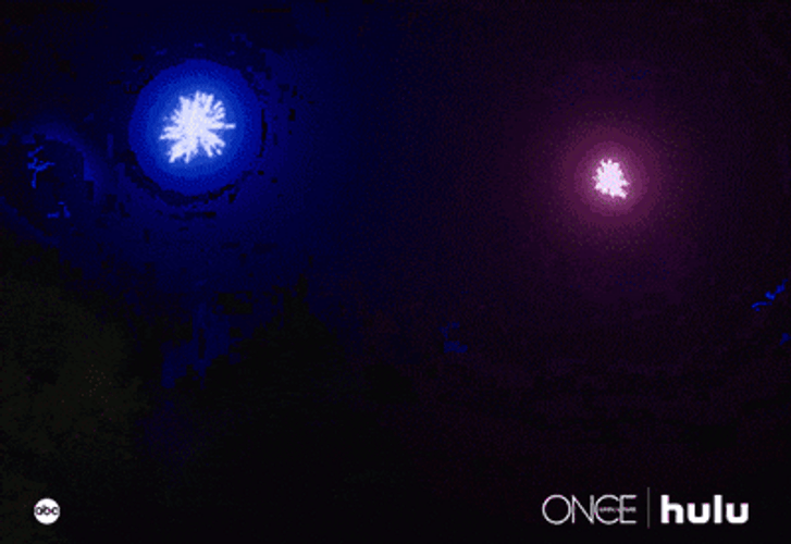 Once Upon A Time Elsa Watching Fireworks GIF