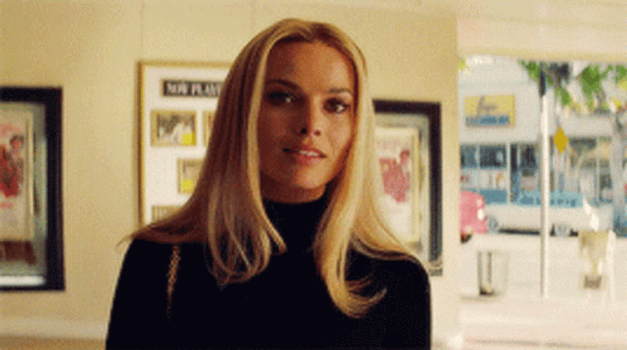 Once Upon A Time In Hollywood Margot Smiling GIF