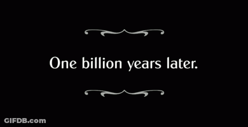 One Billion Years Later Black Background GIF