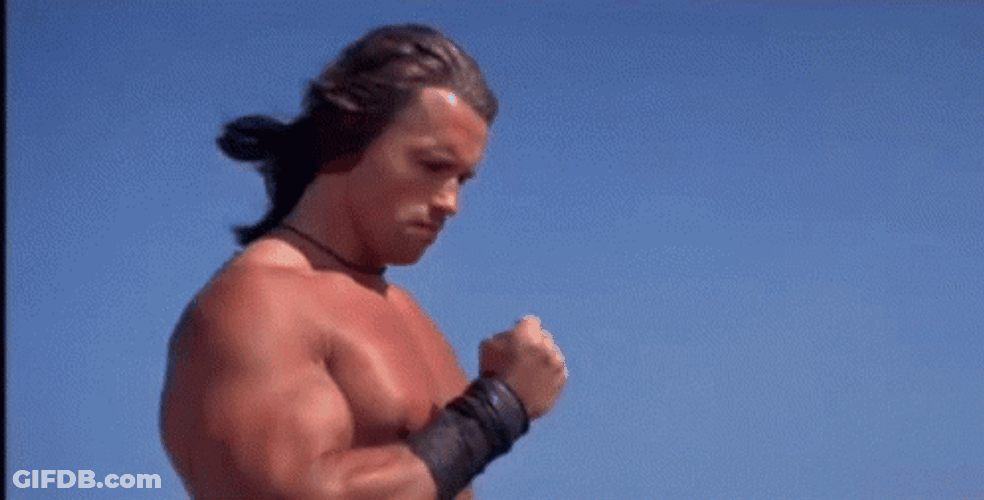 One Day Arnold Schwarzenegger GIF