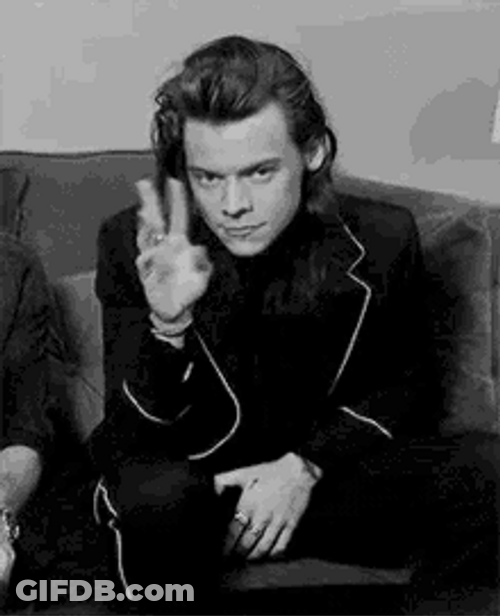 One Direction Harry Styles Waving GIF