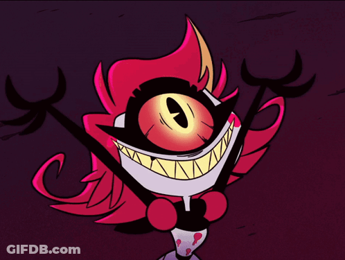 One-Eyed Cartoon Saying My Turn GIF