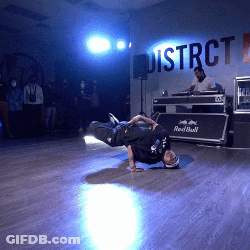 One Handstand Break Dance GIF