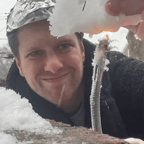 One Minute Man Wears Tin Foil Hat GIF