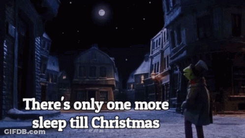 One More Sleep Till Christmas GIF