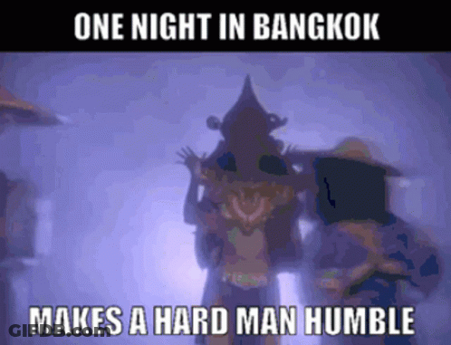One Night In Bangkok Poster GIF