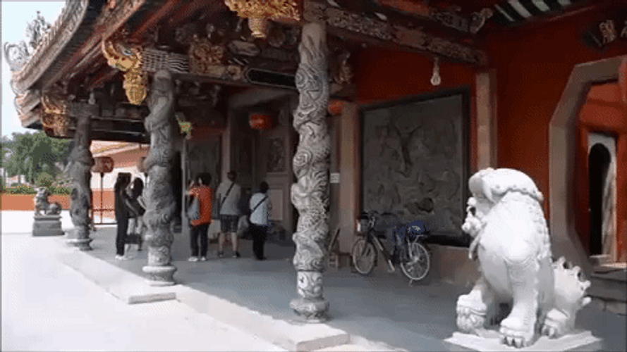 One Of The Temples In China GIF