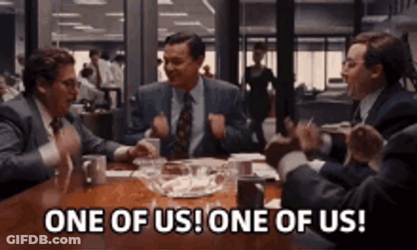 One Of Us Men Slamming Table GIF